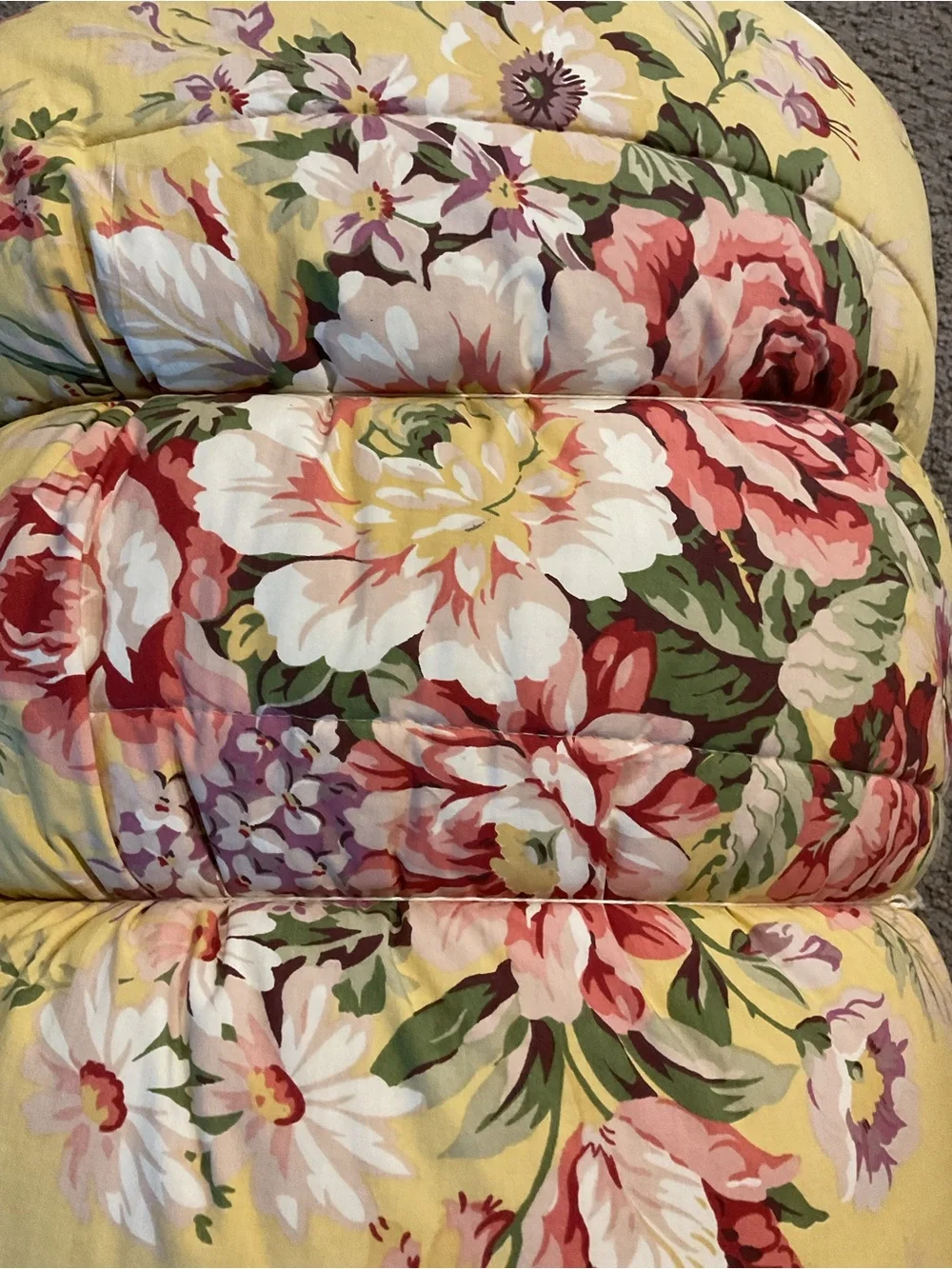 Ralph Lauren Sophie Vintage Yellow Floral Full/Queen Comforter Country Cottage